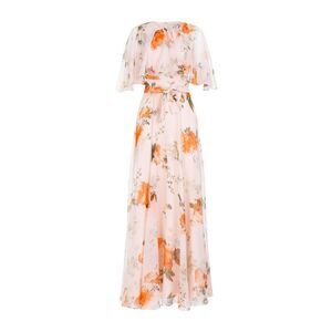 ERDEM Floral Print Cape Dress Women NUDE & NEUTRALS Dresses
